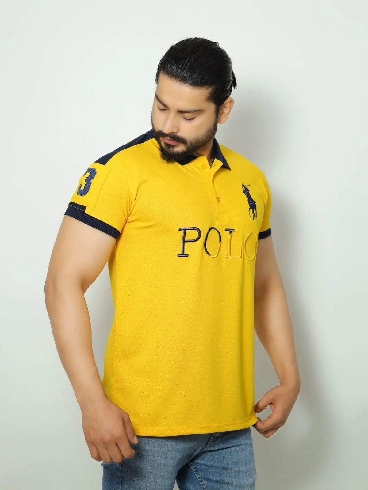 Mustard With Blue Polo Ravup Outfits